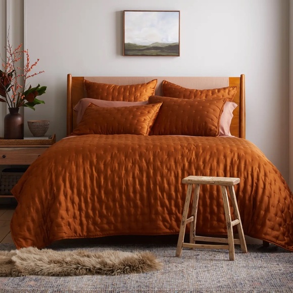 Quince NWOT Bamboo Quilt Set—in Terracotta - Picture 2 of 4